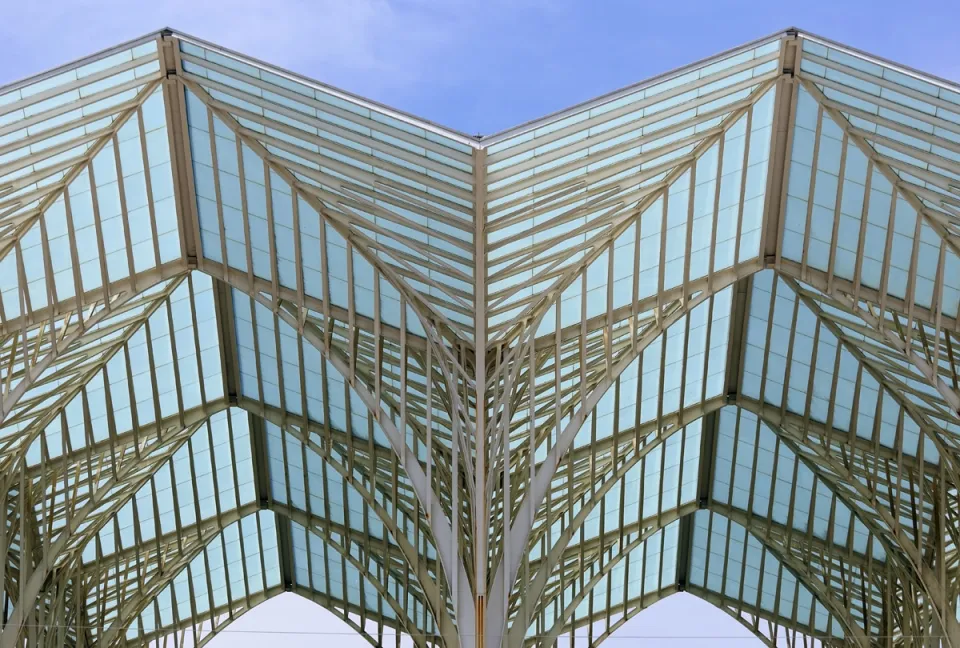 Bahnhof Lissabon Oriente, Detail des Daches