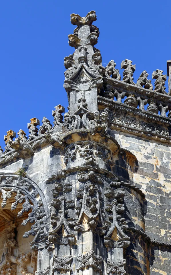 Christuskonvent, Manuelinische Kirche, Detail der Fassade