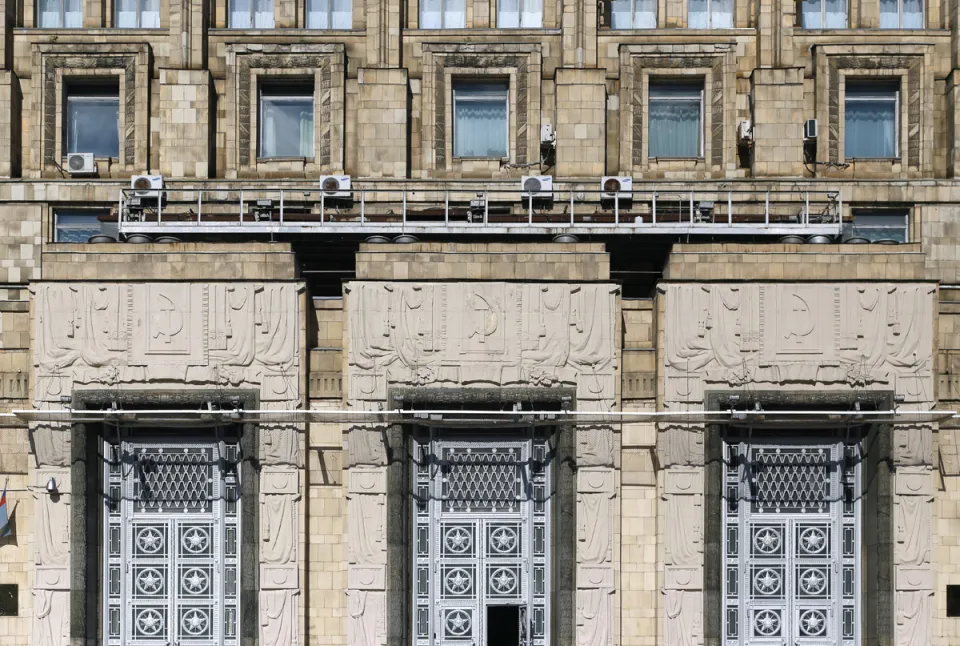 Gebäude des russischen Außenministeriums, Details der Hauptportale