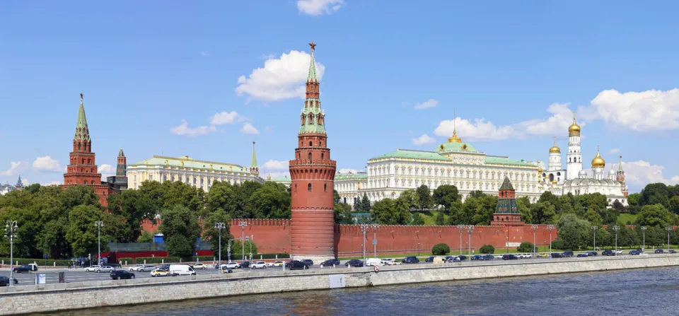 Moskauer Kreml, Sicht von der großen steinernen Brücke