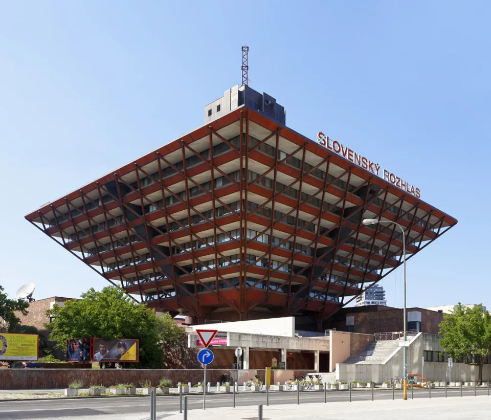 Gebäude des Slowakischen Radios, Südansicht