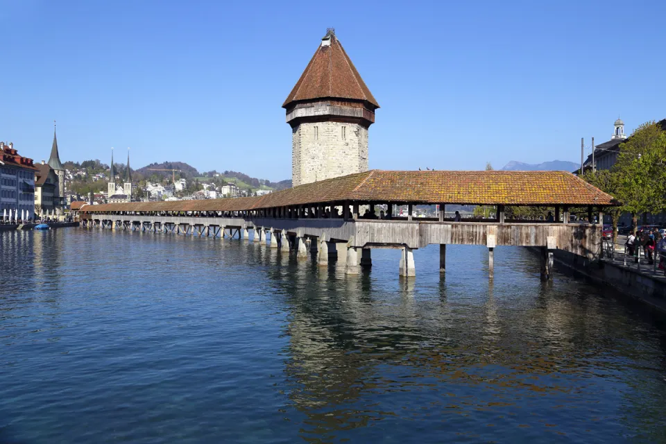 Kapellbrücke, Ostansicht