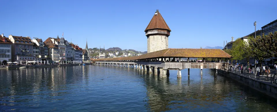 Kapellbrücke, Ostansicht