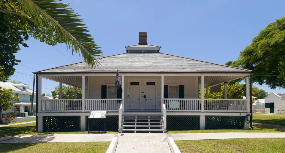 Leuchtturm von Key West, Quartier­haus des Leucht­turm­wärters, Nord­west­ansicht