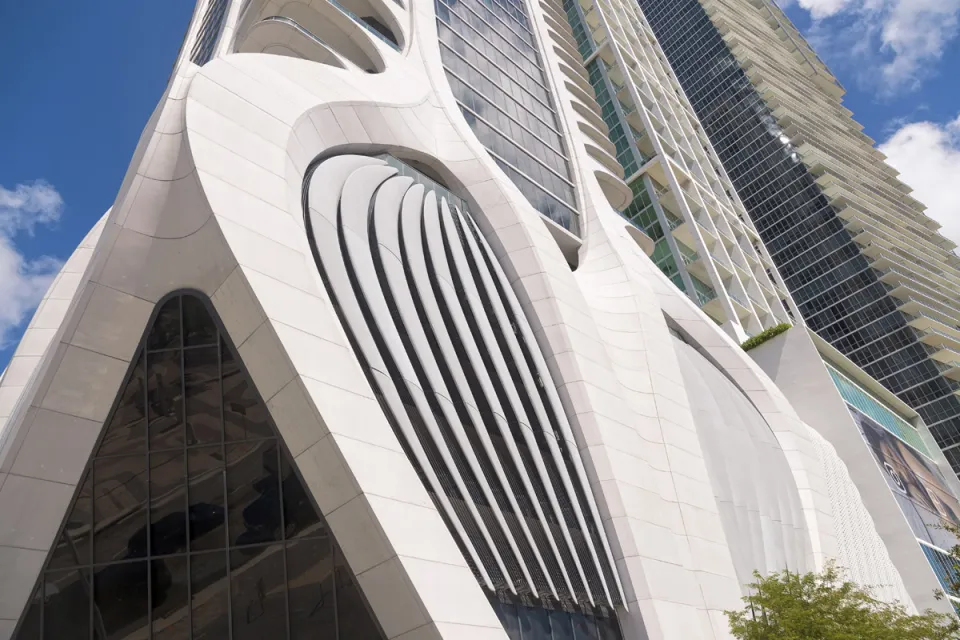 One Thousand Museum, Detail der Fassade