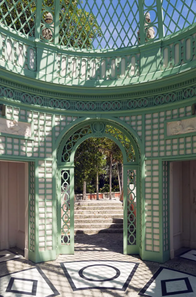Villa Vizcaya, Teehaus, Innenansicht Villa Vizcaya, Teehaus, Innenansicht