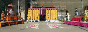 Vastu Puja (Haussegnung) Zeremoniedekoration (HSBC HQ India)
