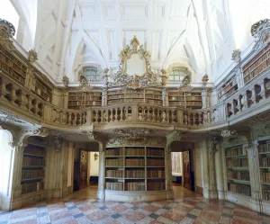 Königliches Gebäude von Mafra, Bibliothek, südlicher Zugang