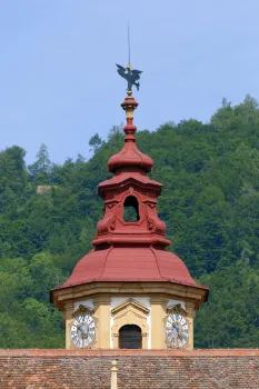 Schloss Eggenberg, Uhrturm mit Turmhelm