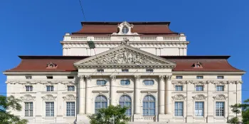 Opernhaus Graz, oberer Bereich der Südostfassade