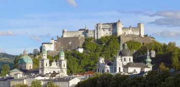 Altstadt von Salzburg mit Dom, Festung Hohensalzburg und Kollegienkirche