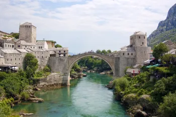 Alte Brücke von Mostar, Nordansicht