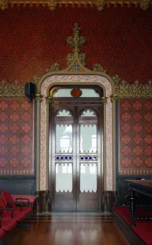 Königlich-portugiesisches Lesekabinett, Großer Saal (Wappensaal), Tür