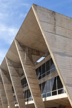 Museum für Moderne Kunst in Rio de Janeiro, Detail der Fassade