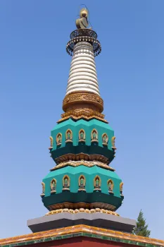 Neuer Sommerpalast, Vier-Große-Regionen-Komplex, Spitze der Stupa Grüner Turm