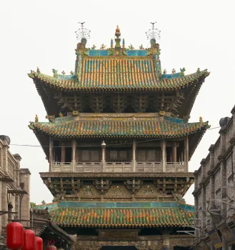 Stadtturm von Pingyao, Detailansicht (Nordansicht)