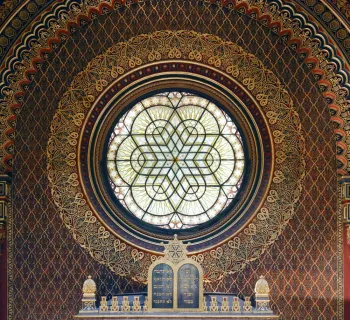 Spanische Synagoge, Fensterrose