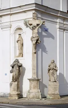 Kloster der barmherzigen Brüder, Kirche Sankt Augustin, Skulpturengruppe