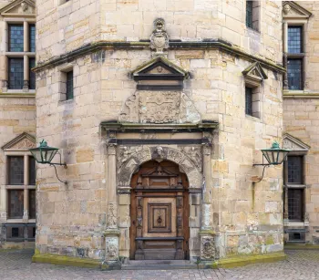 Schloss Kronborg, unterer Teil und Portal des Trompeterturms