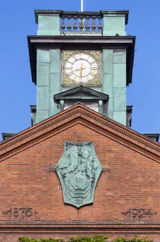 Rathaus von Kolding, Giebel und Uhrturm