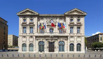 Rathaus von Marseille, Hauptfassade (Südansicht)