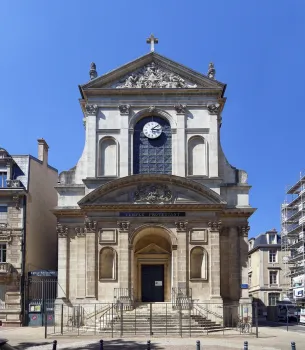 Protestantischer Tempel von Nancy, Hauptfassade
