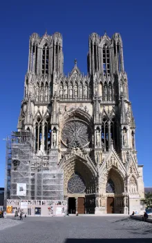 Kathedrale von Reims, Südwestansicht