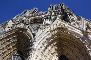 Kathedrale von Reims, Südwest-Ansicht, Archivolten