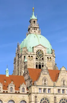 Neues Rathaus von Hannover, Kuppel (Südwestansicht)