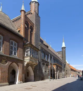 Lübecker Rathaus, Hauptgebäude an der Breiten Straße