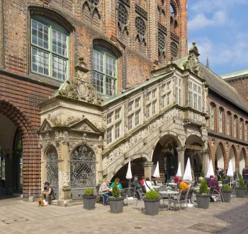 Lübecker Rathaus, Neues Gemach, Renaissancetreppe