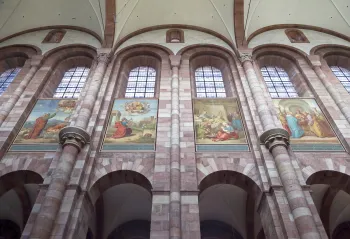 Speyerer Dom, Fresken des Mittelschiffs