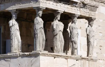Athener Akropolis, Erechtheion, Karyatiden der Korenhalle