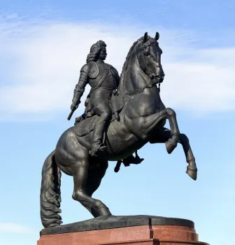 Reiterstandbild des Ferenc II. Rákóczi, Nordostansicht der Skulptur