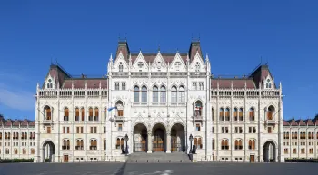 Ungarisches Parlamentsgebäude, zentraler Teil der Ostfassade