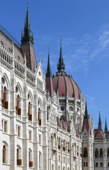 Ungarisches Parlamentsgebäude, Detail der Fassade