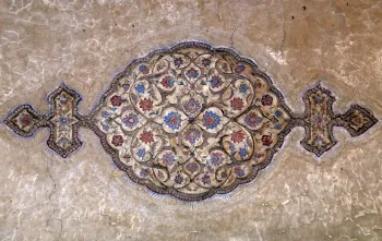Grabmal des Itimad-ud-Daula, Trommelhaus (nakkar khana), Ornament der Decke