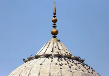 Jama Masjid von Delhi, Gebetshalle, Spitze der nördlichen Kuppel