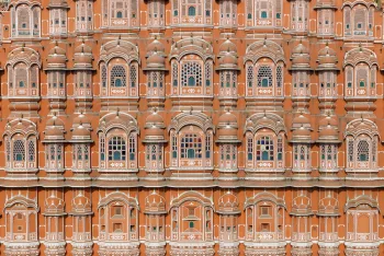 Palast der Winde (Hawa Mahal), Detail der Fassade