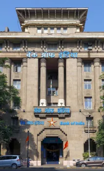 Gebäude der Bank of India, Detail der Fassade