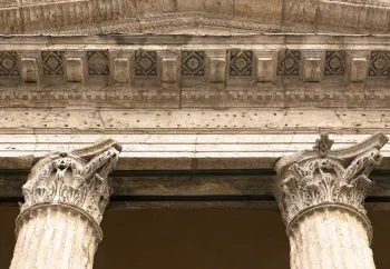 Kirche Santa Maria sopra Minerva, Detail der Fassade
