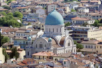 Großer israelitischer Tempel von Florenz, Sicht von der Laterne des Doms
