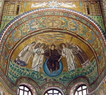 Basilika San Vitale, Mosaik der Apsis