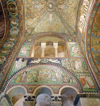 Basilika San Vitale, Mosaike des Chorraums