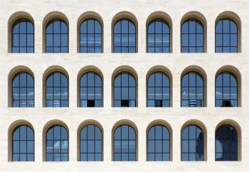 Palast der italienischen Zivilisation, Detail der Fassade