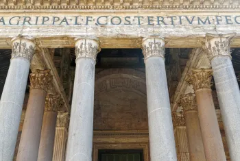 Pantheon, Detail des Portikus