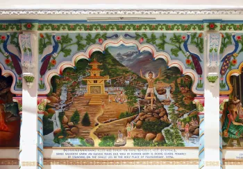 Tempel Shri Cutch Satsang Swaminarayan, Wandgemälde