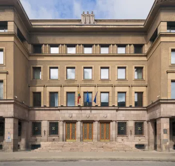 Offiziersclub von Litauen, mittlerer Teil der Fassade