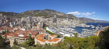 Aussicht von Monaco-Stadt Richtung Norden