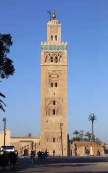 Koutoubia-Moschee, Minarett, Ostansicht